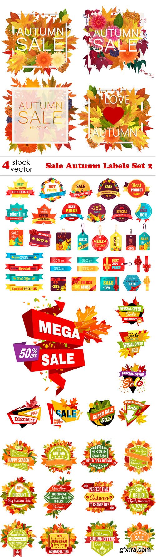 Vectors - Sale Autumn Labels Set 2