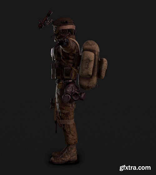 Military soldier 3D Model