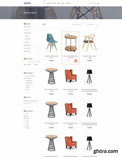 Anton eCommerce Furniture PSD Template