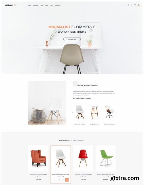 Anton eCommerce Furniture PSD Template