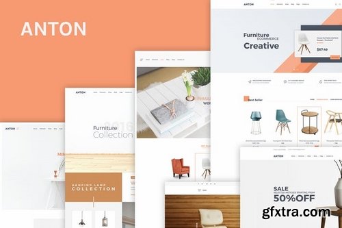 Anton eCommerce Furniture PSD Template