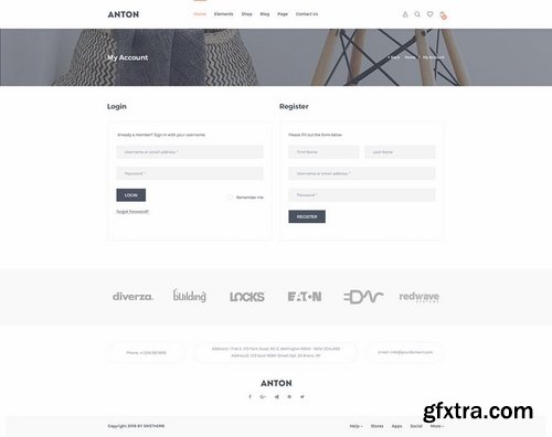 Anton eCommerce Furniture PSD Template