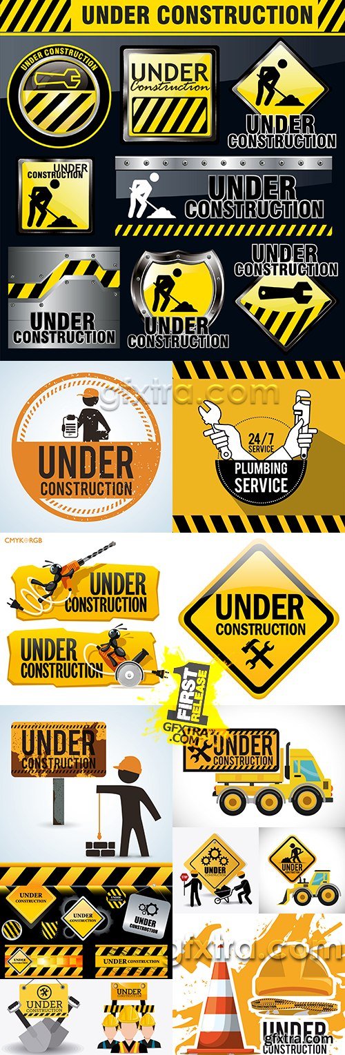 Under construction professional design big collection