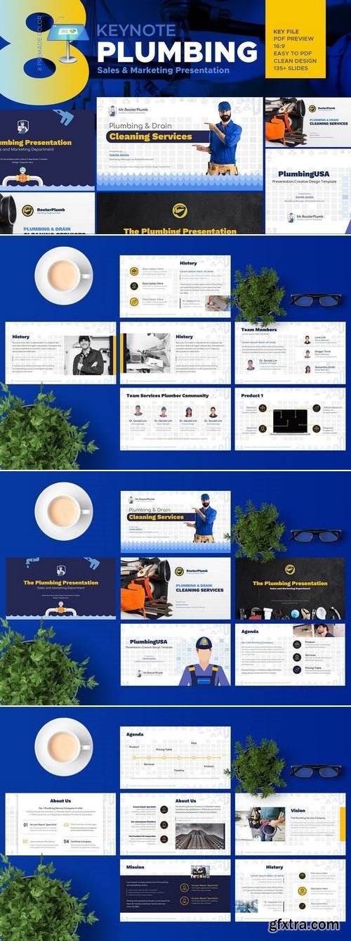 Plumbing Services Industry Keynote Template