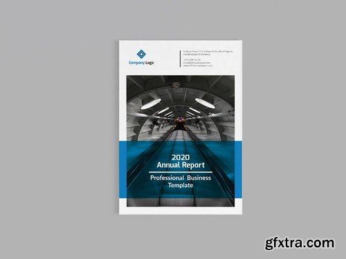 Mblandang - A4 Annual Report Brochure Template