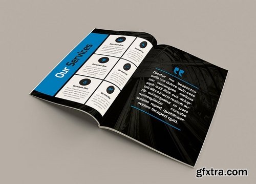 Mblandang - A4 Annual Report Brochure Template