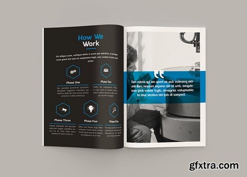 Mblandang - A4 Annual Report Brochure Template