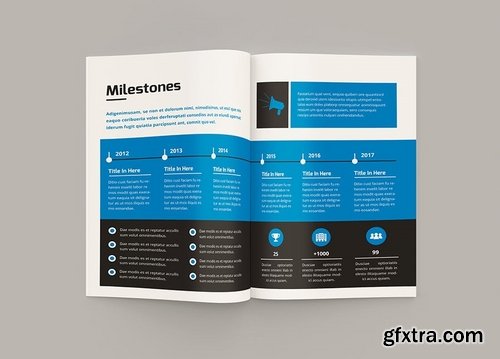 Mblandang - A4 Annual Report Brochure Template