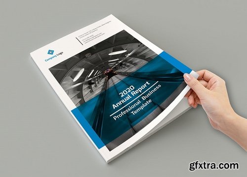 Mblandang - A4 Annual Report Brochure Template