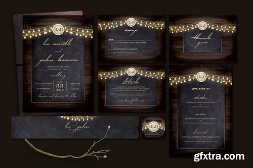 Rustic Wedding Invitation