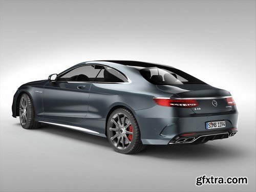 Mercedes Benz S63 AMG Coupe 2015 3D Model