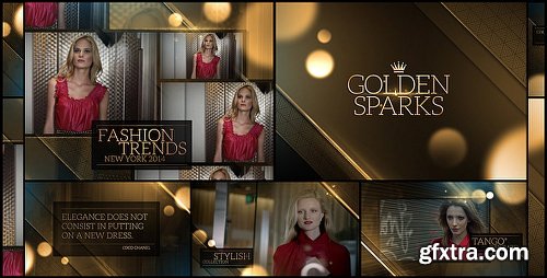 Videohive Golden Sparks 7940099