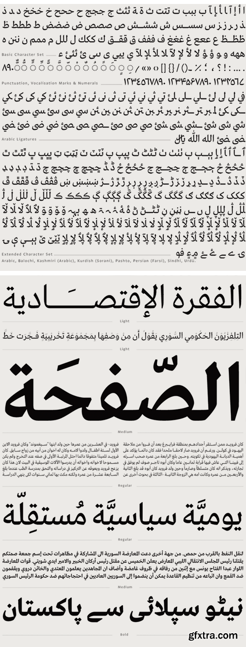 Greta Text Arabic Font Family