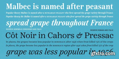 Reserve Font Family - 25 Fonts