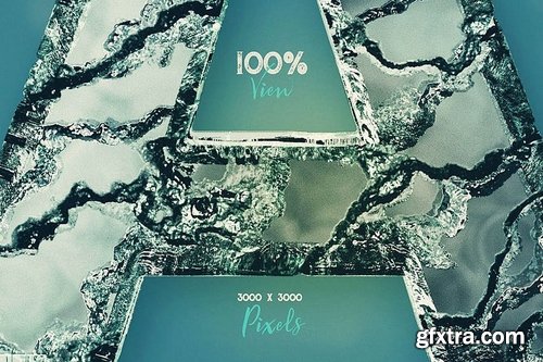 Cracked Glass – 3D Lettering