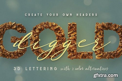 Dark Stones – 3D Lettering