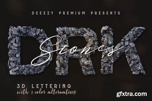 Dark Stones – 3D Lettering