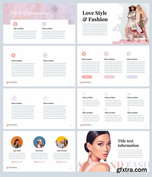 Beauty and Fashion PowerPoint Keynote and Google Slides Templates