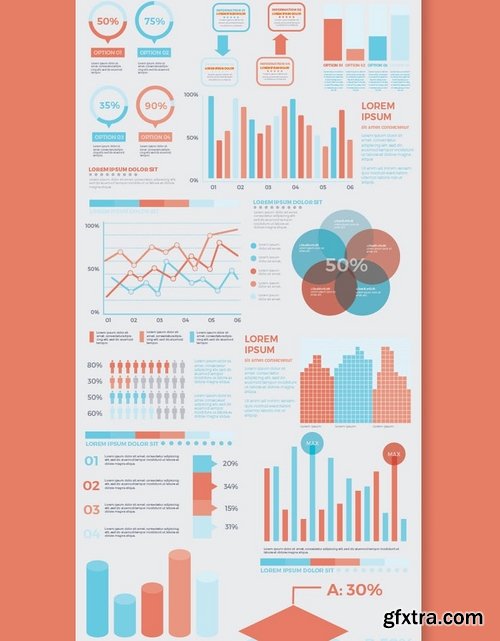 Infographic flat elements design