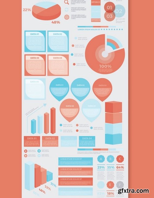 Infographic flat elements design