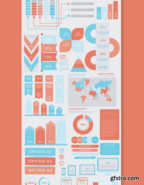 Infographic flat elements design