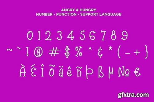 CreativeMarket Angry & Hungry Twin Cute Fonts 2983583