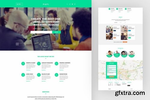 Fafi – Creative Agency Website PSD Template