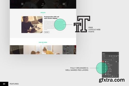 Gefit – Personal Blog PSD Web Template