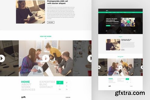 Gefit – Personal Blog PSD Web Template