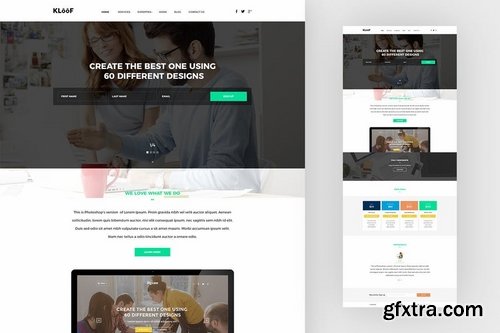 Kloof – Single Page PSD Template