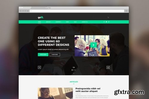 Gefit – Personal Blog PSD Web Template