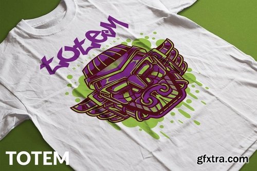 Totem T-Shirt Design Template