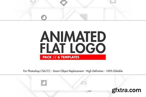 Animated Flat Logo Pack - Photoshop Templates