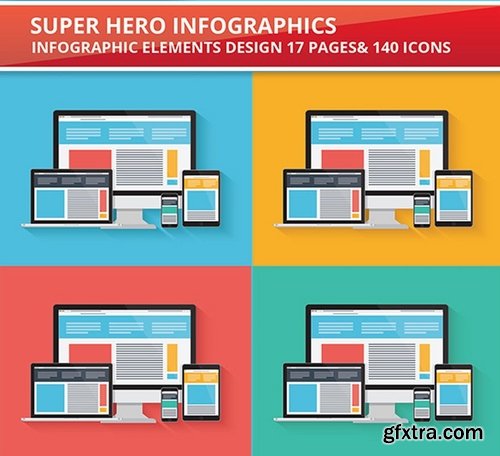 Super Hero Infographics Design 17 Pages