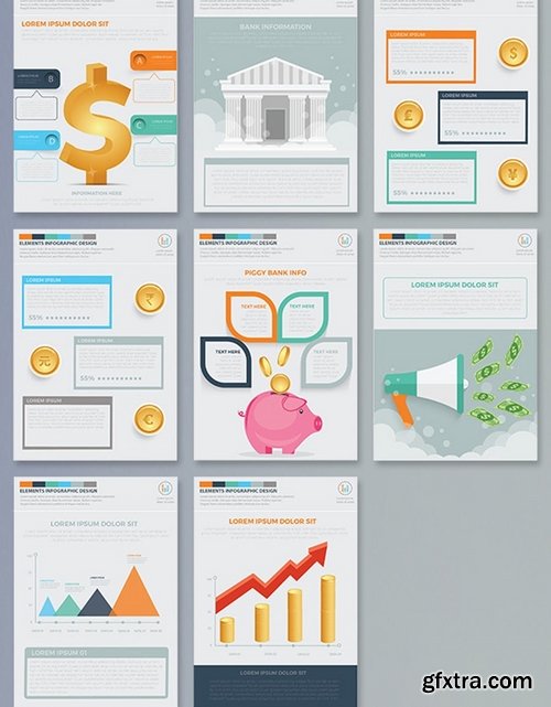 Finance Infographics 17 Pages Design