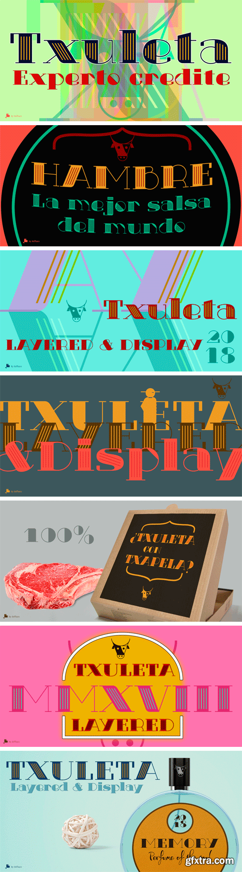 Txuleta Display Font Family