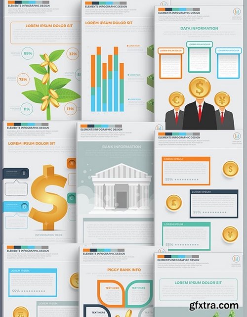 Finance Infographics 17 Pages Design