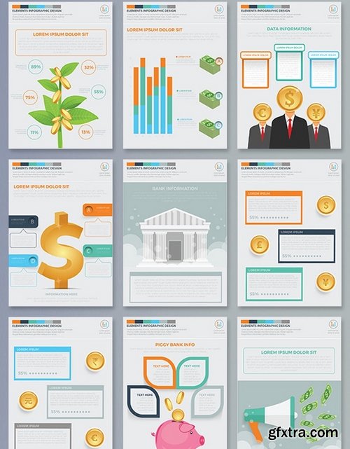 Finance Infographics 17 Pages Design