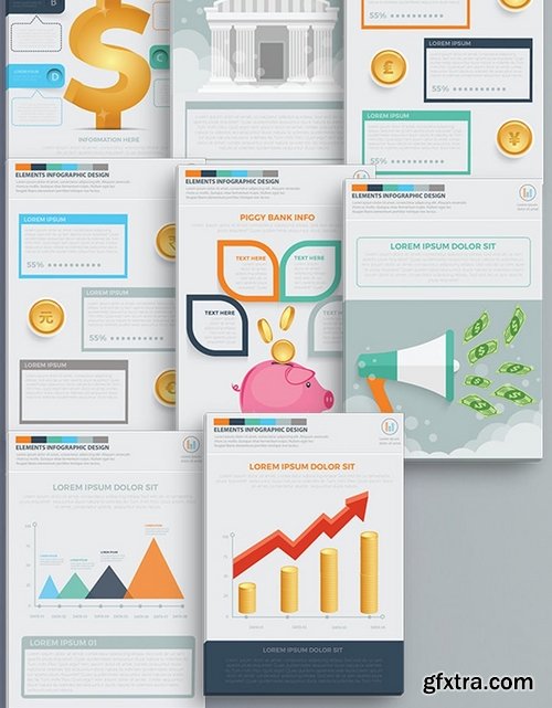 Finance Infographics 17 Pages Design