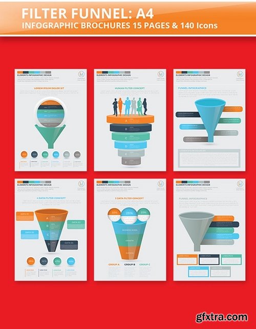 Filter Funnel 15 Infographics Design