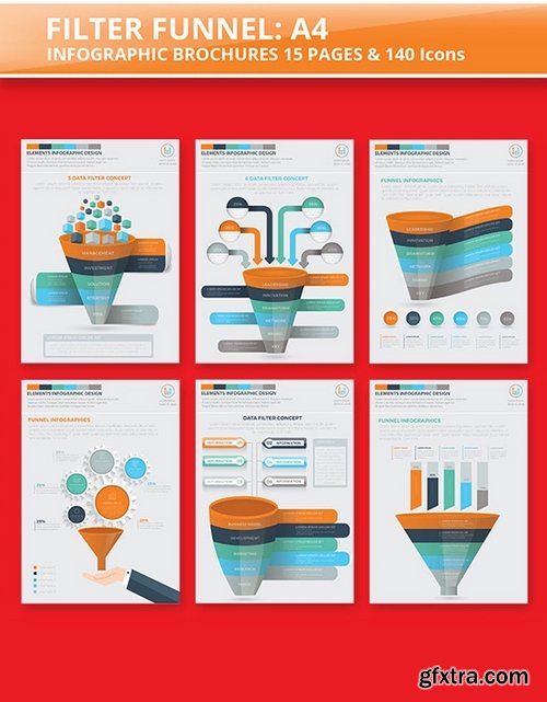 Filter Funnel 15 Infographics Design