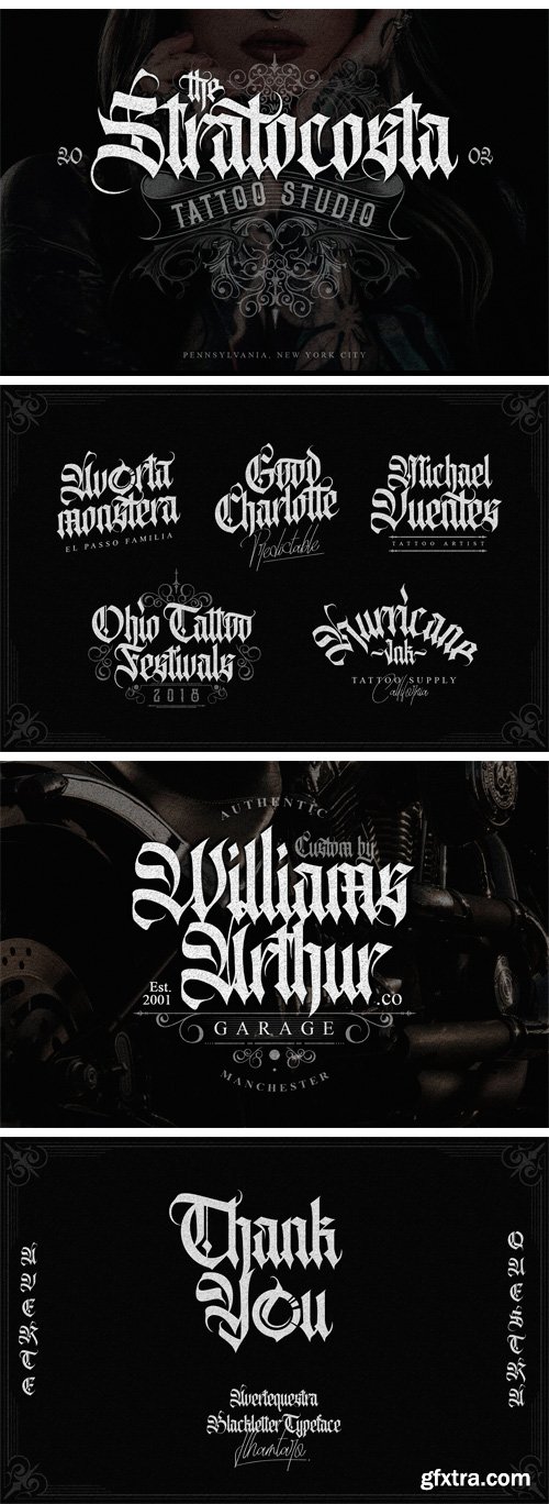 Avertequestra Blackletter Typeface