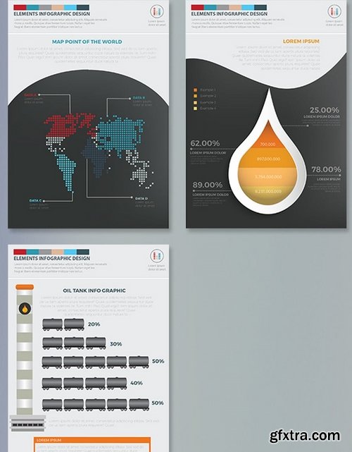 Oil Industry Infographics Design