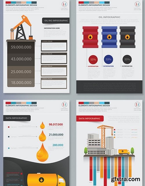 Oil Industry Infographics Design