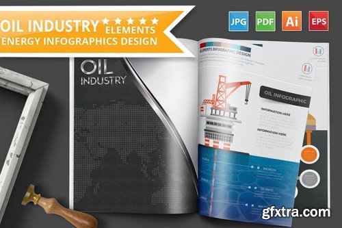 Oil Industry Infographics Design