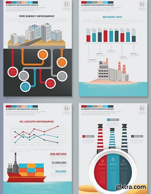 Oil Industry Infographics Design