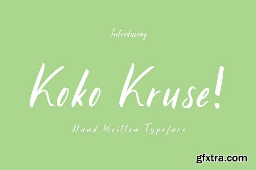 CreativeMarket Koko Kruse | Hand Written Font 1656942