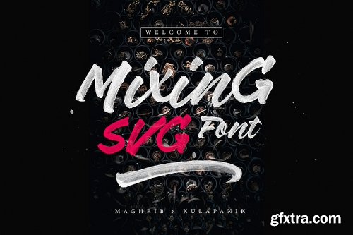 CreativeMarket Mixing SVG Font & Regular 2261477