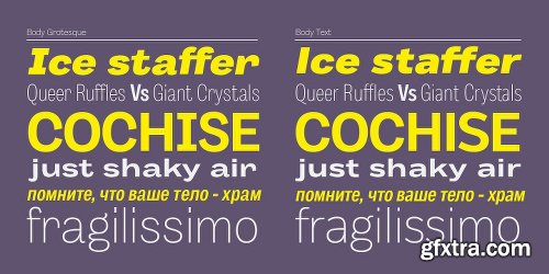 Body Font Family - 64 Fonts