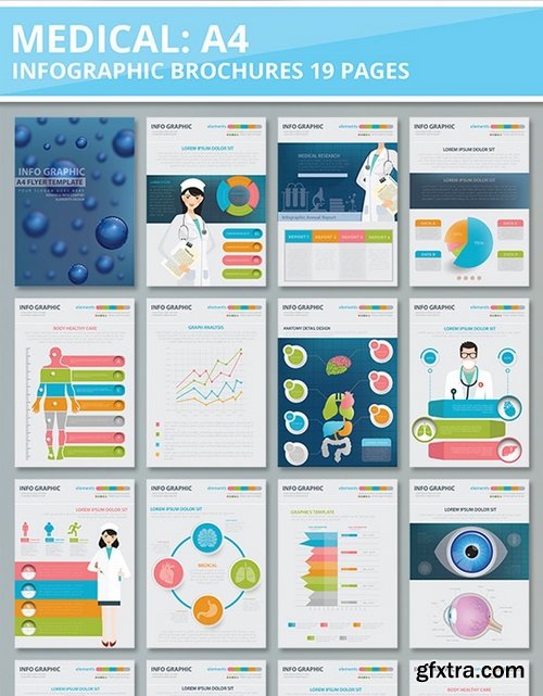 19 Page Medical and Healthy Infographic Design